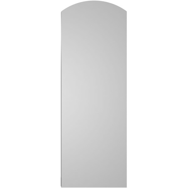 Ekena Millwork Arch Top Surface Mount PVC Gable Vent: Functional, w/ 2"W x 2"P Brickmould Sill Frame, 14"W x 40"H - GVPAR14X4003SF