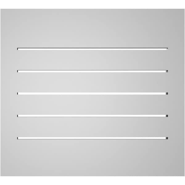 Ekena Millwork Vertical Surface Mount PVC Gable Vent: Functional, w/ 2"W x 2"P Brickmould Sill Frame, 22"W x 20"H - GVPVE22X2003SF
