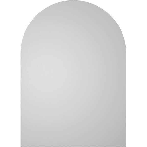 Ekena Millwork Round Top Surface Mount PVC Gable Vent w/ 2"W x 2"P Brickmould Sill Frame, 26"W x 36"H - GVPRT26X3603SN