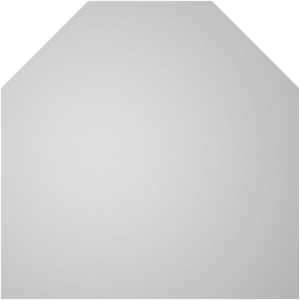 Ekena Millwork Octagonal Top Surface Mount PVC Gable Vent w/ 2"W x 2"P Brickmould Sill Frame, 18"W x 18"H - GVPOT18X1803SN