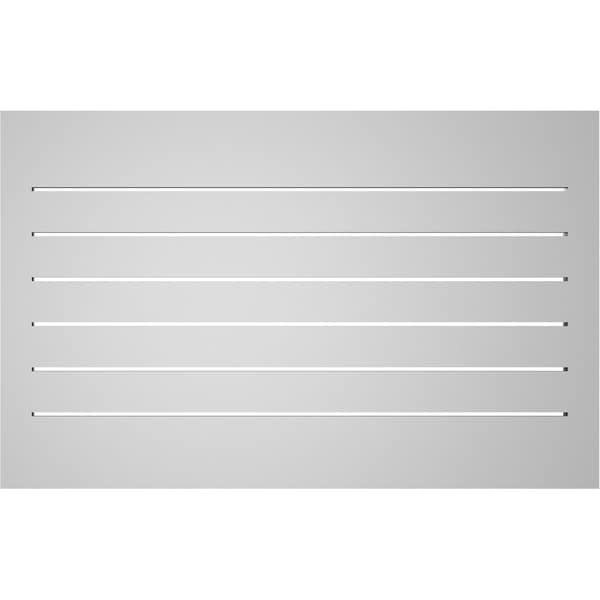Ekena Millwork Vertical Surface Mount PVC Gable Vent: Functional, w/ 2"W x 2"P Brickmould Sill Frame, 38"W x 24"H - GVPVE38X2403SF
