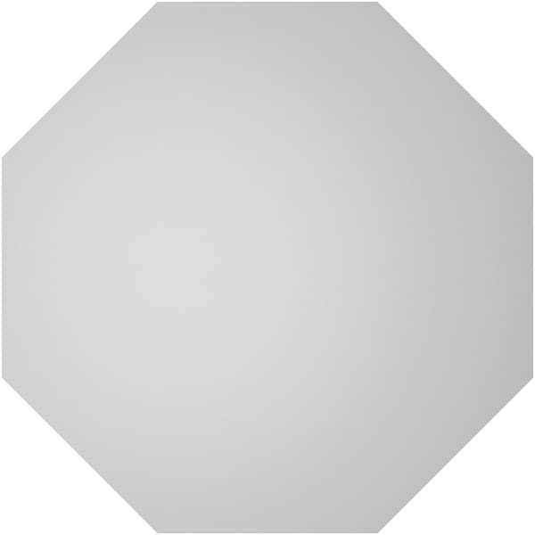 Ekena Millwork Octagonal Surface Mount PVC Gable Vent w/ 2"W x 2"P Brickmould Sill Frame, 18"W x 18"H - GVPOC18X1803SN