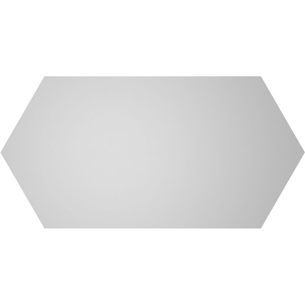 Ekena Millwork Half Round Surface Mount PVC Gable Vent w/ 2"W x 1-1/2"P Brickmould Frame, 32"W x 16"H - GVPHR32X1602SN