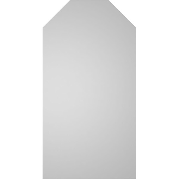 Ekena Millwork Octagonal Top Surface Mount PVC Gable Vent w/ 2"W x 2"P Brickmould Sill Frame, 22"W x 42"H - GVPOT22X4203SN
