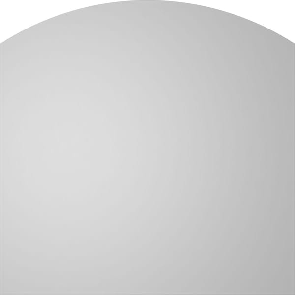 Ekena Millwork Arch Top Surface Mount PVC Gable Vent: Functional, w/ 2"W x 2"P Brickmould Sill Frame, 28"W x 28"H - GVPAR28X2803SF