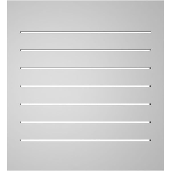 Ekena Millwork Vertical Surface Mount PVC Gable Vent: Functional, w/ 2"W x 2"P Brickmould Sill Frame, 24"W x 26"H - GVPVE24X2603SF
