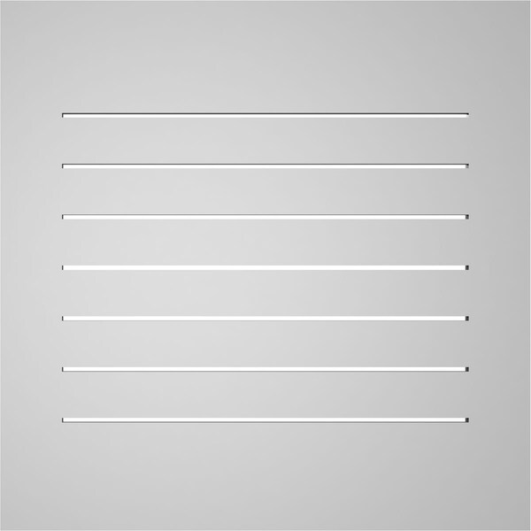 Ekena Millwork Vertical Surface Mount PVC Gable Vent: Functional, w/ 3-1/2"W x 1"P Standard Frame, 30"W x 30"H - GVPVE30X3001SF