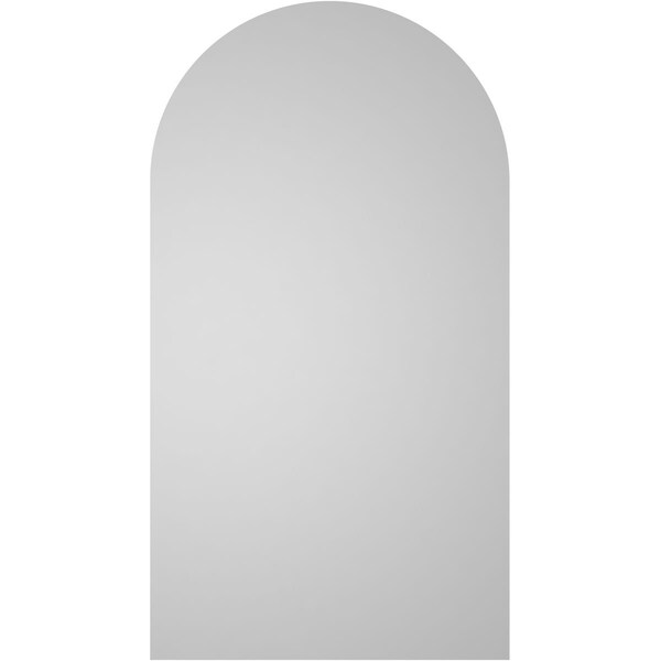 Ekena Millwork Round Top Surface Mount PVC Gable Vent w/ 2"W x 2"P Brickmould Sill Frame, 12"W x 22"H - GVPRT12X2203SN