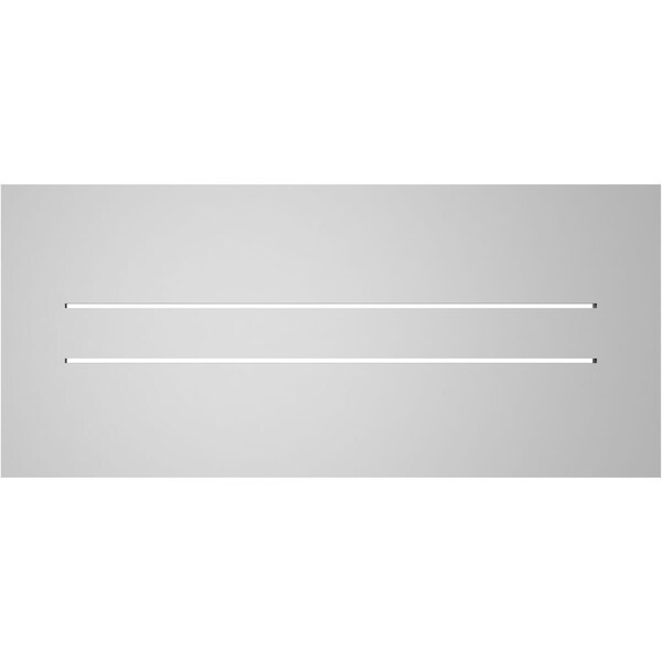 Ekena Millwork Vertical Surface Mount PVC Gable Vent: Functional, w/ 3-1/2"W x 1"P Standard Frame, 36"W x 16"H - GVPVE36X1601SF