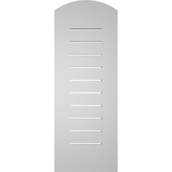 Ekena Millwork Arch Top Surface Mount PVC Gable Vent: Non-Functional, w/ 3-1/2"W x 1"P Standard Frame, 14"W x 36"H - GVPAR14X3601SN