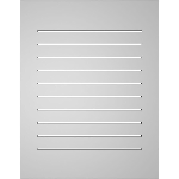 Ekena Millwork Vertical Surface Mount PVC Gable Vent: Functional, w/ 3-1/2"W x 1"P Standard Frame, 28"W x 36"H - GVPVE28X3601SF