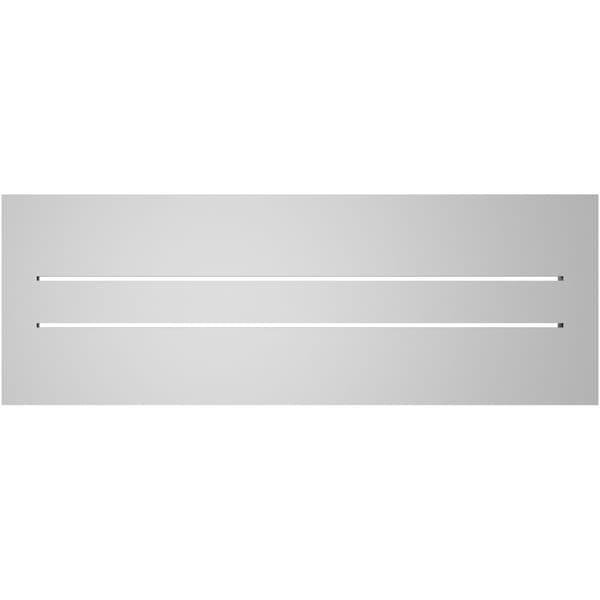 Ekena Millwork Vertical Surface Mount PVC Gable Vent: Functional, w/ 2"W x 1-1/2"P Brickmould Frame, 34"W x 12"H - GVPVE34X1202SF