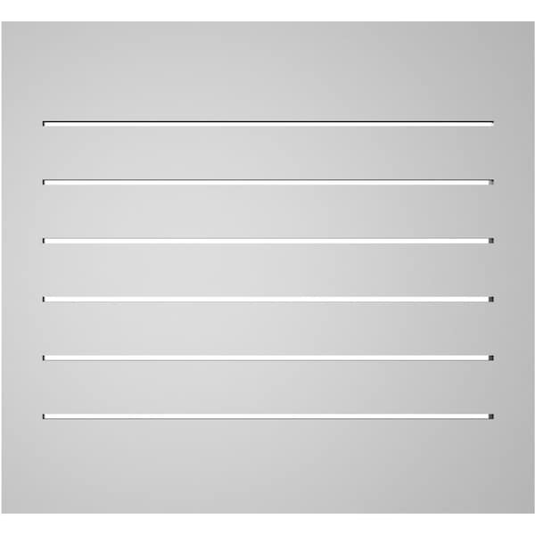 Ekena Millwork Vertical Surface Mount PVC Gable Vent: Functional, w/ 2"W x 2"P Brickmould Sill Frame, 26"W x 24"H - GVPVE26X2403SF