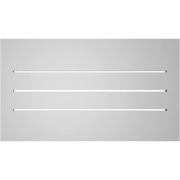 Ekena Millwork Vertical Surface Mount PVC Gable Vent: Functional, w/ 2"W x 2"P Brickmould Sill Frame, 28"W x 16"H - GVPVE28X1603SF