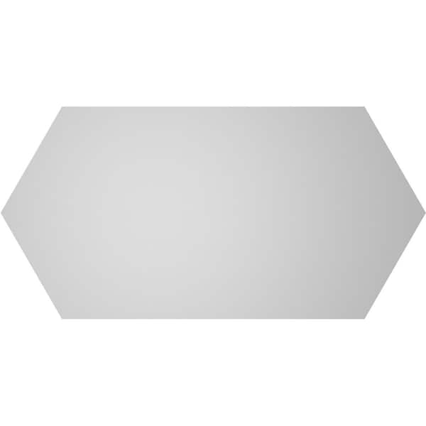 Ekena Millwork Half Round Surface Mount PVC Gable Vent w/ 2"W x 2"P Brickmould Sill Frame, 40"W x 20"H - GVPHR40X2003SN