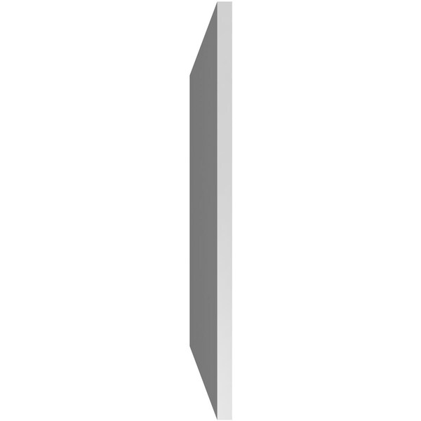 Ekena Millwork Vertical Surface Mount PVC Gable Vent: Non-Functional, w/ 3-1/2"W x 1"P Standard Frame, 28"W x 28"H - GVPVE28X2801SN