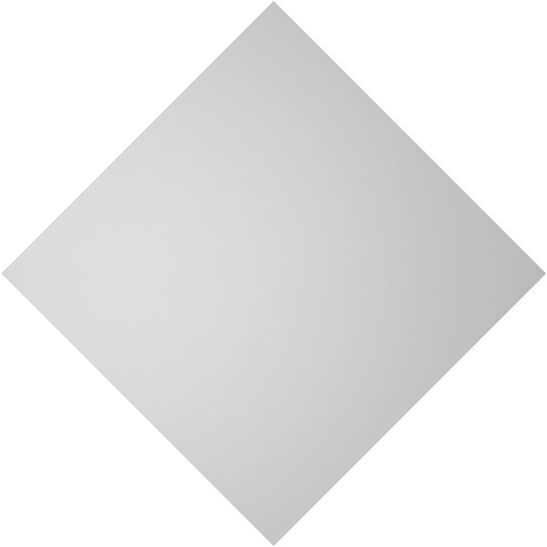 Ekena Millwork Diamond Surface Mount PVC Gable Vent: Functional, w/ 3-1/2"W x 1"P Standard Frame, 32"W x 32"H - GVPDI32X3201SF