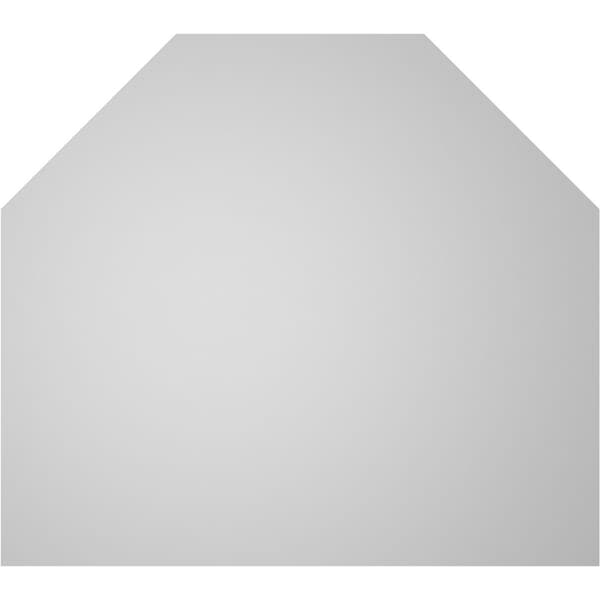 Ekena Millwork Octagonal Top Surface Mount PVC Gable Vent w/ 3-1/2"W x 1"P Standard Frame, 36"W x 32"H - GVPOT36X3201SN
