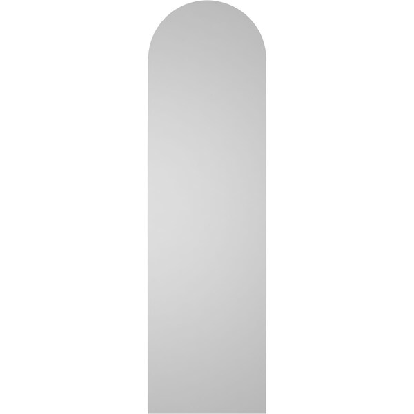 Ekena Millwork Round Top Surface Mount PVC Gable Vent w/ 2"W x 2"P Brickmould Sill Frame, 12"W x 42"H - GVPRT12X4203SN
