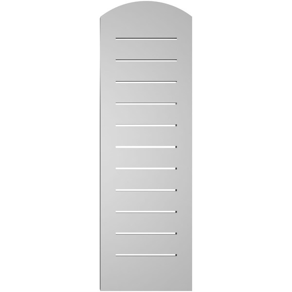 Ekena Millwork Arch Top Surface Mount PVC Gable Vent: Non-Functional, w/2"W x 1-1/2"P Brickmould Frame, 12"W x 36"H - GVPAR12X3602SN