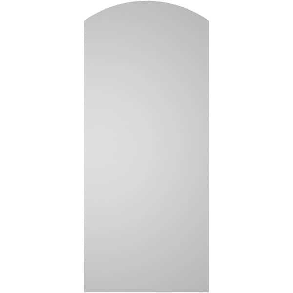 Ekena Millwork Arch Top Surface Mount PVC Gable Vent: Functional, w/ 3-1/2"W x 1"P Standard Frame, 18"W x 42"H - GVPAR18X4201SF