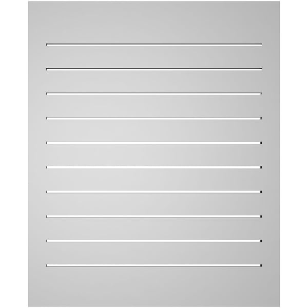 Ekena Millwork Vertical Surface Mount PVC Gable Vent: Functional, w/ 2"W x 1-1/2"P Brickmould Frame, 28"W x 34"H - GVPVE28X3402SF