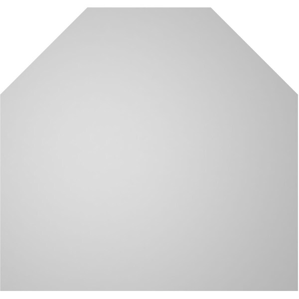 Ekena Millwork Octagonal Top Surface Mount PVC Gable Vent w/ 2"W x 2"P Brickmould Sill Frame, 42"W x 40"H - GVPOT42X4003SN