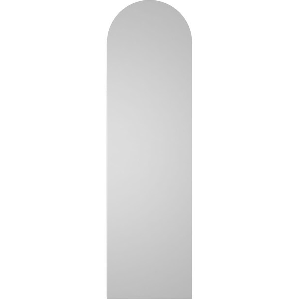 Ekena Millwork Round Top Surface Mount PVC Gable Vent w/ 2"W x 1-1/2"P Brickmould Frame, 12"W x 42"H - GVPRT12X4202SN