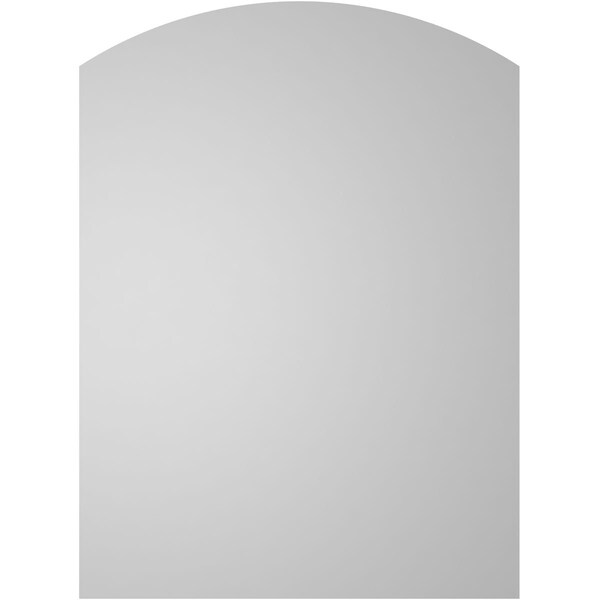 Ekena Millwork Arch Top Surface Mount PVC Gable Vent: Functional, w/ 3-1/2"W x 1"P Standard Frame, 28"W x 38"H - GVPAR28X3801SF