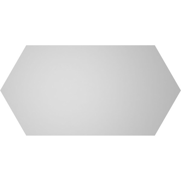 Ekena Millwork Half Round Surface Mount PVC Gable Vent w/ 3-1/2"W x 1"P Standard Frame, 32"W x 16"H - GVPHR32X1601SN