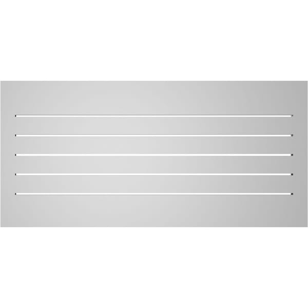 Ekena Millwork Vertical Surface Mount PVC Gable Vent: Functional, w/ 2"W x 1-1/2"P Brickmould Frame, 42"W x 20"H - GVPVE42X2002SF