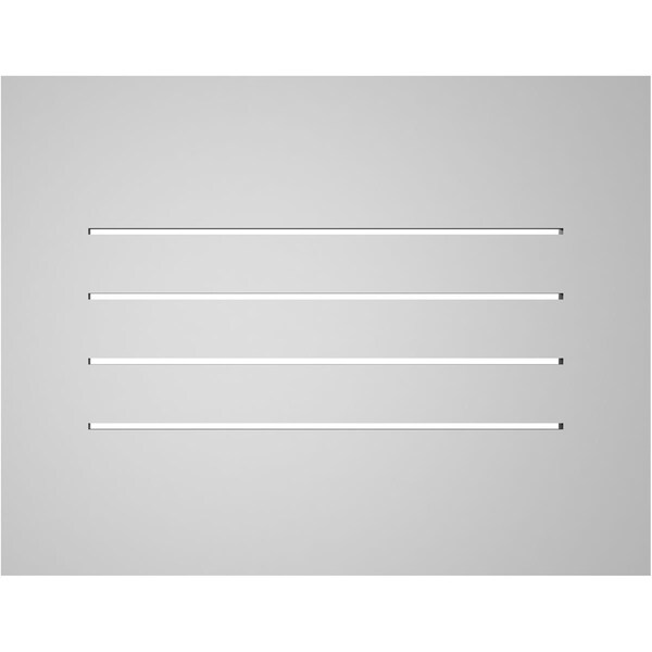 Ekena Millwork Vertical Surface Mount PVC Gable Vent: Functional, w/ 3-1/2"W x 1"P Standard Frame, 26"W x 20"H - GVPVE26X2001SF