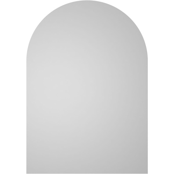 Ekena Millwork Round Top Surface Mount PVC Gable Vent: Non-Functional, w/ 3-1/2"W x 1"P Standard Frame, 28"W x 40"H - GVPRT28X4001SN