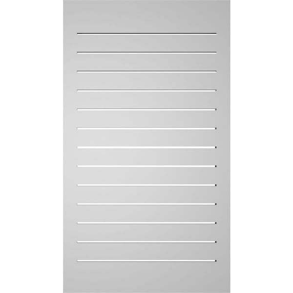 Ekena Millwork Vertical Surface Mount PVC Gable Vent: Functional, w/ 2"W x 2"P Brickmould Sill Frame, 24"W x 42"H - GVPVE24X4203SF