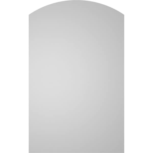 Ekena Millwork Arch Top Surface Mount PVC Gable Vent: Functional, w/ 3-1/2"W x 1"P Standard Frame, 20"W x 32"H - GVPAR20X3201SF