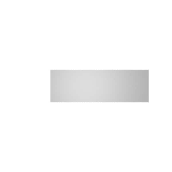 Ekena Millwork Vertical Surface Mount PVC Gable Vent w/ 2"W x 2"H , Brickmould Sill Frame, 36"W x 12"H - GVPVE36X1203SN