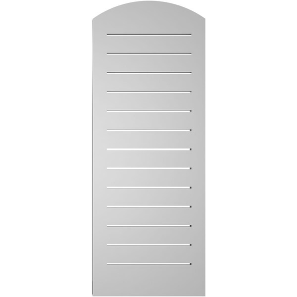 Ekena Millwork Arch Top Surface Mount PVC Gable Vent w/ 2"W x 2"P Brickmould Sill Frame, 16"W x 40"H - GVPAR16X4003SN
