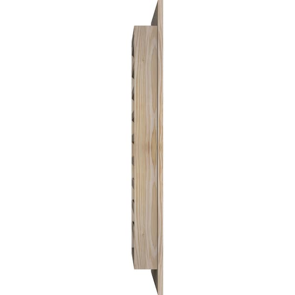 Ekena Millwork Vertical Gable Vent Unfinished, Functional, Pine Gable Vent w/ 1" x 4" Flat Trim Frame, 30"W x 36"H - GVWVE30X3601SFUPI