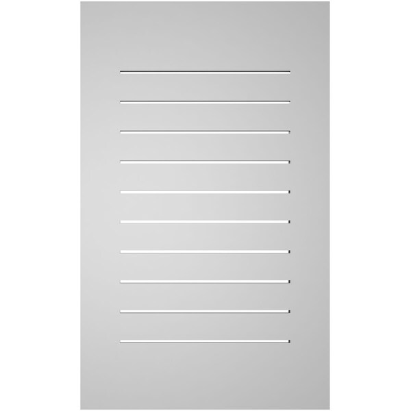 Ekena Millwork Vertical Surface Mount PVC Gable Vent: Functional, w/ 3-1/2"W x 1"P Standard Frame, 22"W x 36"H - GVPVE22X3601SF