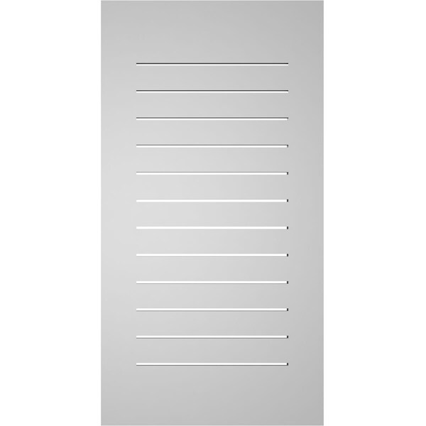 Ekena Millwork Vertical Surface Mount PVC Gable Vent: Functional, w/ 3-1/2"W x 1"P Standard Frame, 22"W x 42"H - GVPVE22X4201SF
