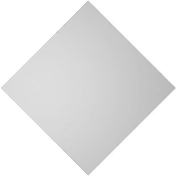 Ekena Millwork Diamond Surface Mount PVC Gable Vent: Functional, w/ 3-1/2"W x 1"P Standard Frame, 18"W x 18"H - GVPDI18X1801SF
