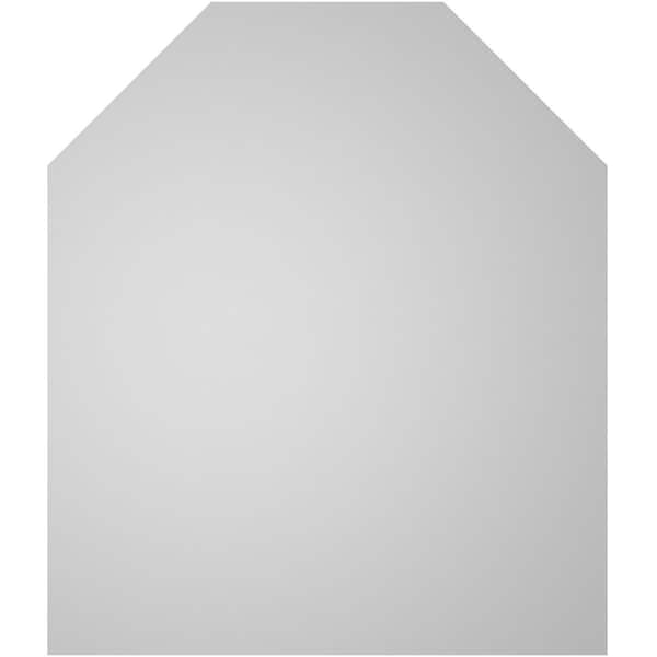 Ekena Millwork Octagonal Top Surface Mount PVC Gable Vent w/ 3-1/2"W x 1"P Standard Frame, 36"W x 42"H - GVPOT36X4201SN