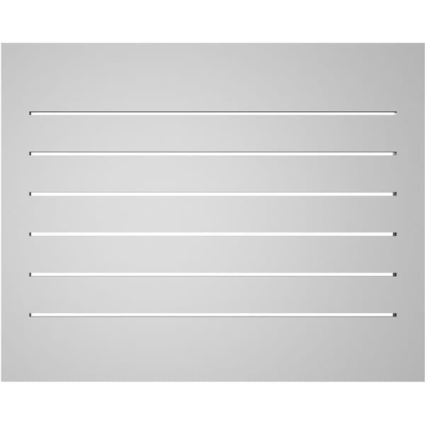 Ekena Millwork Vertical Surface Mount PVC Gable Vent: Functional, w/ 2"W x 1-1/2"P Brickmould Frame, 30"W x 24"H - GVPVE30X2402SF