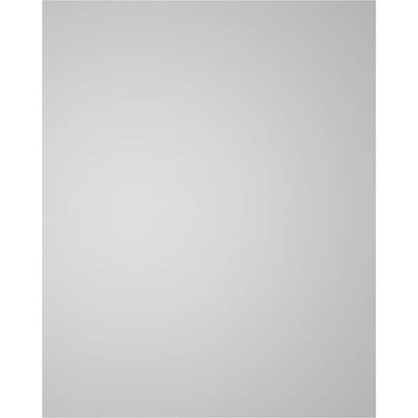Ekena Millwork Vertical Surface Mount PVC Gable Vnt: Non-Functional, w/2"W x 1-1/2"H, Brickmould Frame, 16"W x 20"H - GVPVE16X2002SN