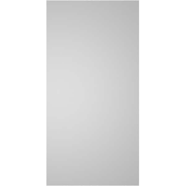 Ekena Millwork Vertical Surface Mount PVC Gable Vent w/ 2"W x 2"H , Brickmould Sill Frame, 14"W x 28"H - GVPVE14X2803SN