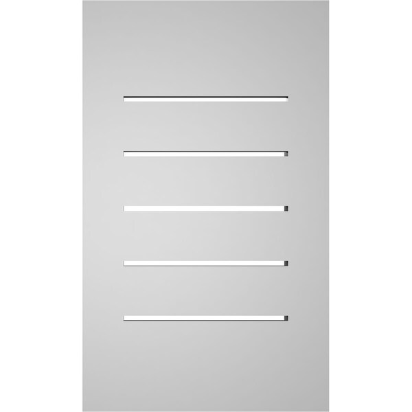 Ekena Millwork Vertical Surface Mount PVC Gable Vent: Functional, w/ 2"W x 2"P Brickmould Sill Frame, 12"W x 20"H - GVPVE12X2003SF