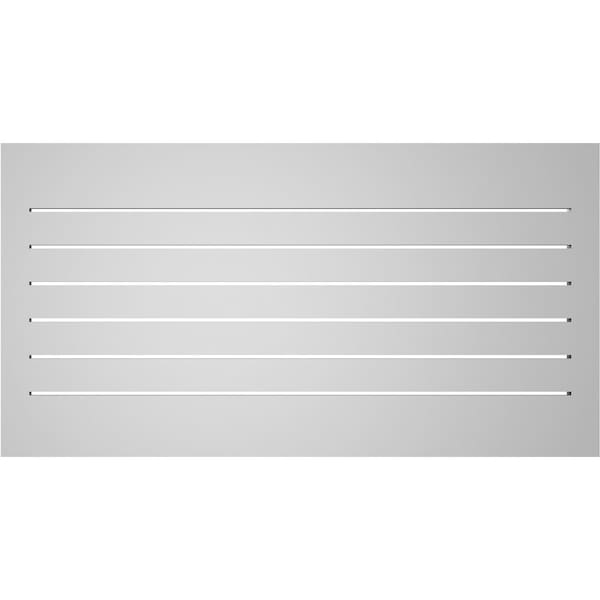 Ekena Millwork Vertical Surface Mount PVC Gable Vent: Functional, w/ 2"W x 2"P Brickmould Sill Frame, 42"W x 22"H - GVPVE42X2203SF