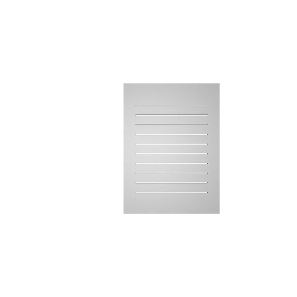Ekena Millwork Vertical Surface Mount PVC Gable Vent: Functional, w/ 3-1/2"W x 1"P Standard Frame, 28"W x 38"H - GVPVE28X3801SF