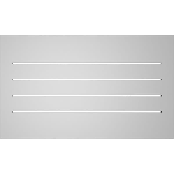 Ekena Millwork Vertical Surface Mount PVC Gable Vent: Functional, w/ 2"W x 2"P Brickmould Sill Frame, 30"W x 18"H - GVPVE30X1803SF