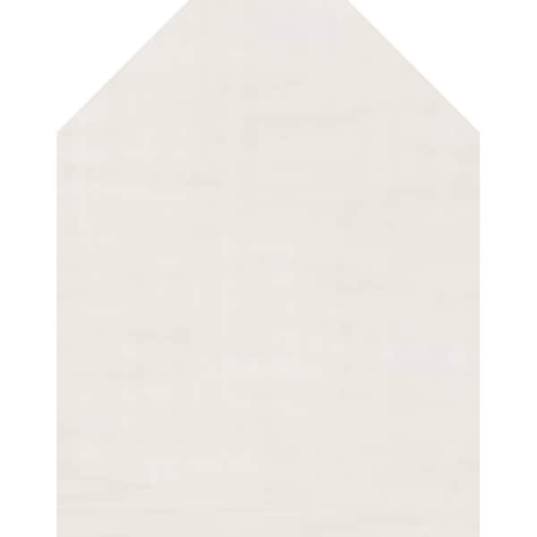 Ekena Millwork Octagonal Top Gable Vent Non-Functional, PVC Gable Vent w/ 1" x 4" Flat Trim Frame, 12"W x 14"H - GVPOT12X1401DUN